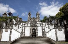 Monumental Baroque stairway, Bom Jesus do Monte Church, Braga, Portugal, 2009. Artist: Samuel Magal