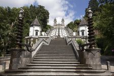 Monumental Baroque stairway, Bom Jesus do Monte Church, Braga, Portugal, 2009. Artist: Samuel Magal