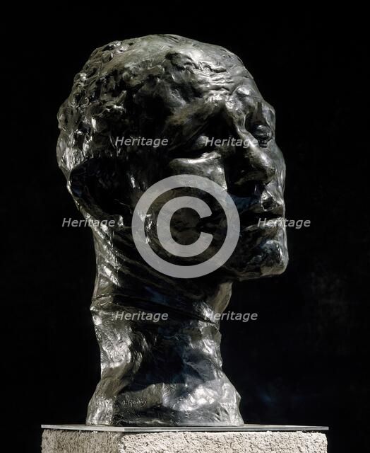 Monumental Head of Pierre de Wissant, This cast 1971 (Musee Rodin 3/12). Creator: Auguste Rodin.