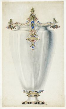 Monumental Jewelled Vase, n.d. Creator: Giuseppe Grisoni