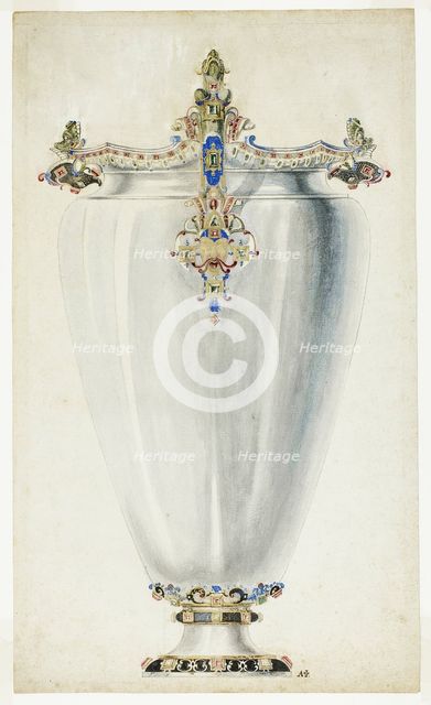 Monumental Jewelled Vase, n.d. Creator: Giuseppe Grisoni.