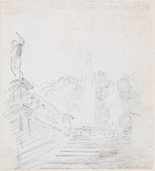 Monumental Stairway, probably c. 1754/1765. Creator: Hubert Robert