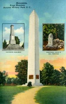 Monuments, Kings Mountain. National Military Park, S.C. 1942. Creator: Unknown