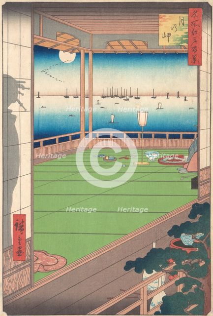 Moon Viewing Point, 1857., 1857. Creator: Ando Hiroshige.