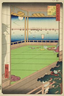 Moon-viewing Point (Tsuki no misaki), from the series "One Hundred Famous Views...", 1857. Creator: Ando Hiroshige