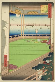 Moon-viewing Point (Tsuki no misaki), from the series "One Hundred Famous Views...", 1857. Creator: Ando Hiroshige