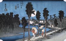 Moon at Numazu from 53 stations of Tokaido, 1832. Artist: Ando Hiroshige