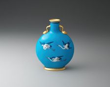 Moon Flask, Stoke-on-Trent, c. 1875. Creator: Minton