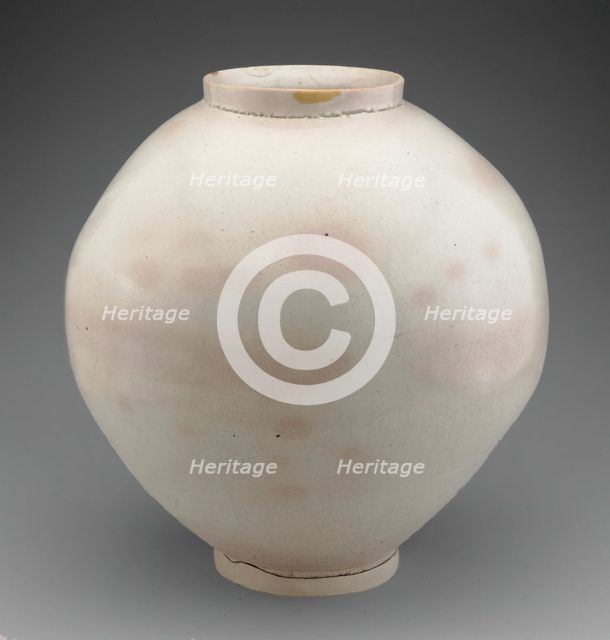 Moon Jar, Korea, Joseon dynasty (1392-1910), 17th century. Creator: Unknown.