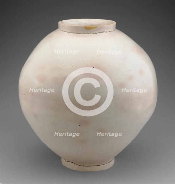 Moon Jar, Korea, Joseon dynasty (1392-1910), 17th century. Creator: Unknown.