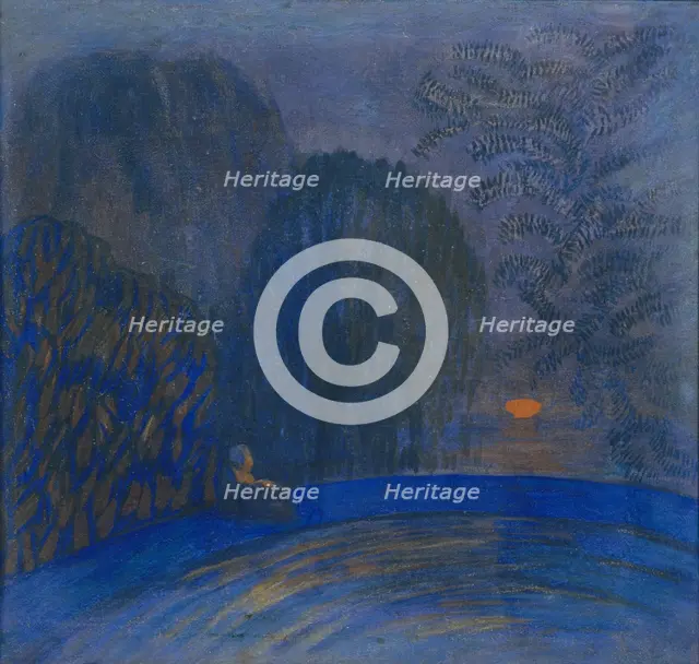 Moon Motif, 1906. Artist: Utkin, Pyotr Savvich (1877-1934)