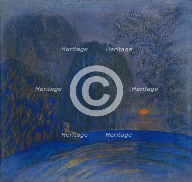Moon Motif, 1906. Artist: Utkin, Pyotr Savvich (1877-1934)