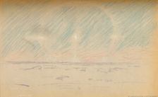 Moon-Ring with Mock Moons, and a suggestion of Horizontal Axes, 24th November 1893 (1987) Artist: Fridtjof Nansen