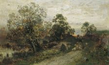 Moon rise, before 1895. Creator: Eugen Jettel