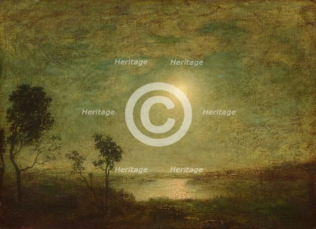 Moonlight, 1886/1895. Creator: Ralph Blakelock.