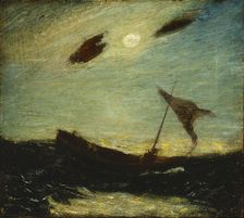 Moonlight, 1887. Creator: Albert Pinkham Ryder