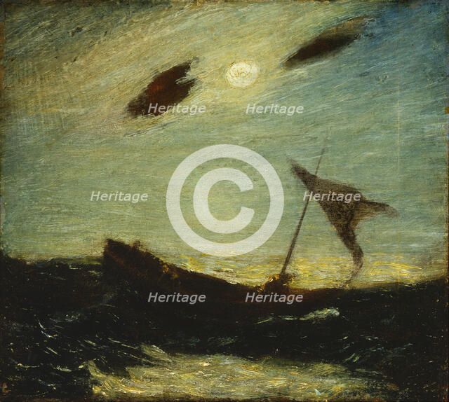 Moonlight, 1887. Creator: Albert Pinkham Ryder.