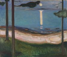 Moonlight, 1895. Creator: Edvard Munch