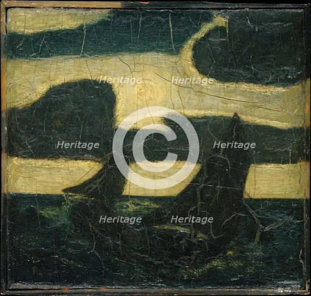 Moonlight Marine, 1870-90. Creator: Albert Pinkham Ryder.