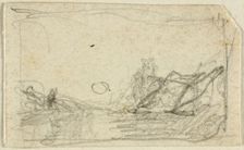 Moonlight over Landscape, n.d. Creator: John Sell Cotman