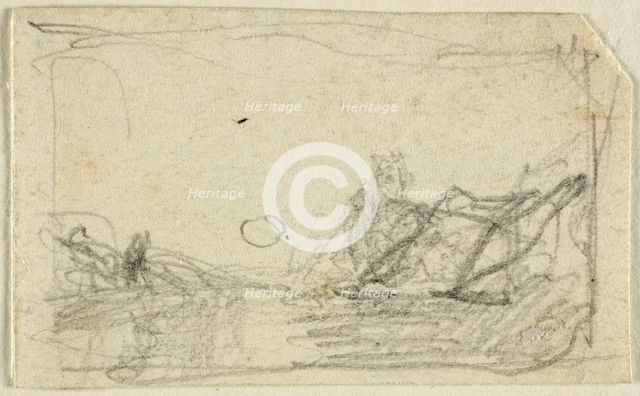 Moonlight over Landscape, n.d. Creator: John Sell Cotman.