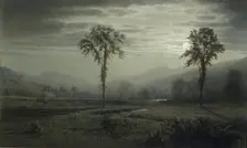Moonlight on Mount Lafayette, New Hampshire, 1873. Creator: William Trost Richards