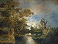 Moonlight on the Yare, c. 1816/1817. Creator: John Crome