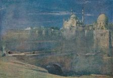 Moonlight on the Citadel, Cairo c1890. Artist: Albert Goodwin