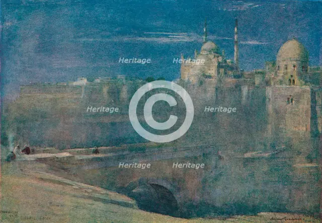 'Moonlight on the Citadel, Cairo', c1890. Artist: Albert Goodwin.