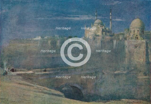 'Moonlight on the Citadel, Cairo', c1890. Artist: Albert Goodwin.