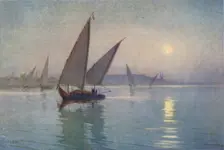 Moonlight on the Nile, near Cairo c1880, (1904). Artist: Robert George Talbot Kelly