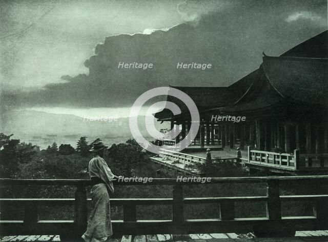 'Moonlight at Kiyomizu-Dera', 1910. Creator: Herbert Ponting.