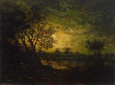 Moonlight, about 1883-1893. Creator: Ralph Blakelock