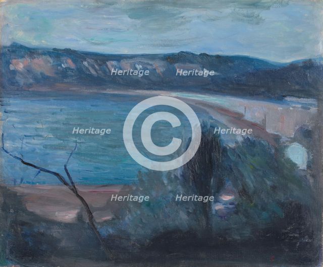 Moonlight by the Mediterranean, 1892. Creator: Edvard Munch.