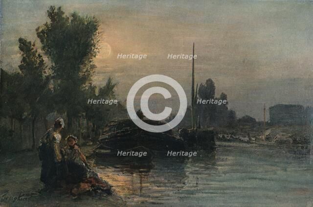 Moonlight, c1870, (1903). Artist: Johan Barthold Jongkind