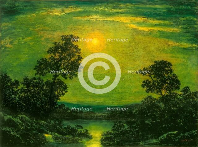 Moonlight, early 20th century. Creator: Ralph Blakelock.