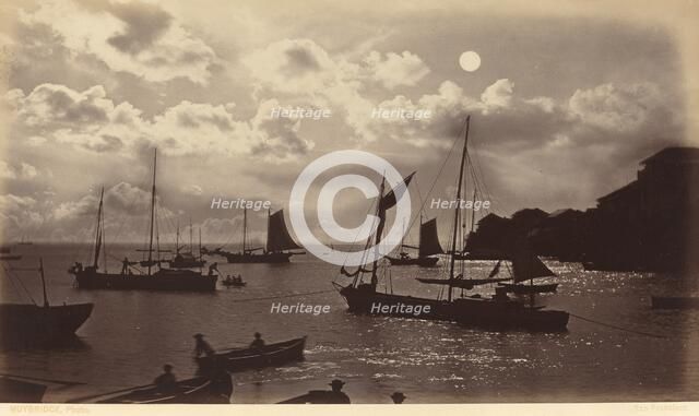 Moonlight Effect-Bay of Panama, 1877. Creator: Eadweard J Muybridge.