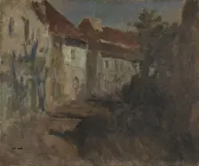 Moonlight in Dieppe, probably between 1894 and 1898. Creator: Frits Thaulow