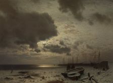 Moonlight in Winter. Creator: Louis Douzette