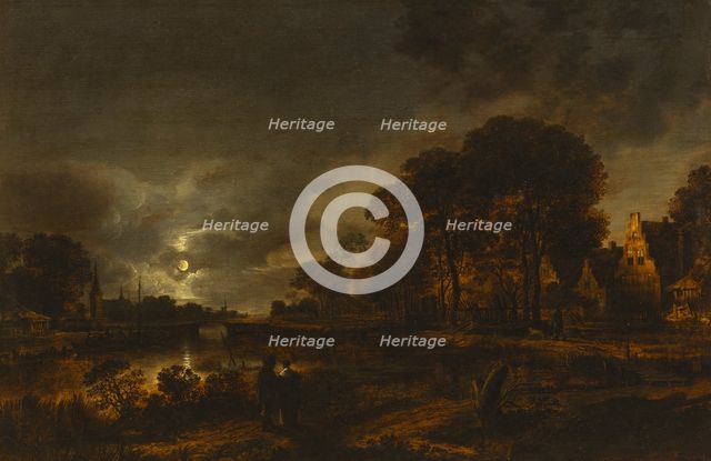 Moonlight Landscape. Creator: Aert van der Neer.