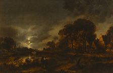 Moonlight Landscape. Creator: Aert van der Neer