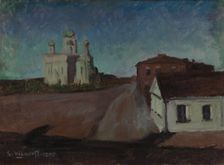 Moonlight Landscape in Suomenlinna, 1895. Creator: Sergei Wlasoff