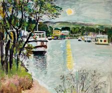 Moonlight, Loch Lomond, c1924. Creator: George Leslie Hunter