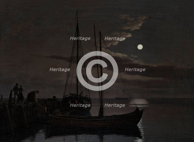 Moonlight Picture, 1821. Creator: CW Eckersberg.