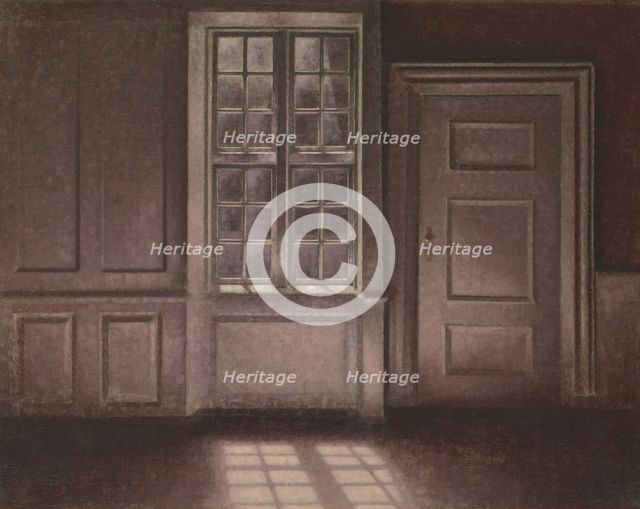 Moonlight, Strandgade 30, 1900-1906. Creator: Vilhelm Hammershøi.