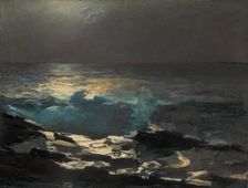 Moonlight, Wood Island Light, 1894. Creator: Winslow Homer