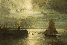 Moonlit Landscape, 1878. Creator: Alfred Wahlberg