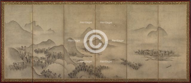 Moonlit Landscape (one of a pair), late 1500s. Creator: Unknown.