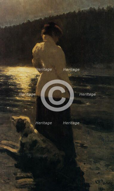 Moonlit night, 1896. Artist: Repin, Ilya Yefimovich (1844-1930)