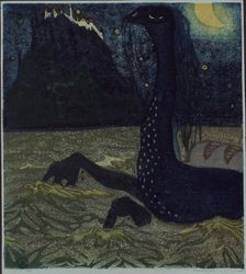 Moonlit night, 1907. Artist: Kandinsky, Wassily Vasilyevich (1866-1944)